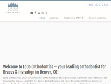 Tablet Screenshot of lodoorthodontics.com